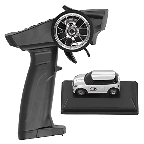 Zerodis Turbo Racing 1/76 RC Car Mini Size 2020 Nuevo Diseño de Patente Venta al por Mayor Electric Race RTR Car Kit Control Remoto Coche Juguetes para Niños y Adultos(Gris)