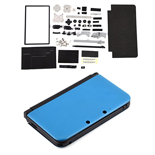 Zerone Completamente Completa Carcasa Carcasa Shell reparación Piezas Kits de Piezas para Nintendo 3DS XL(Azul)