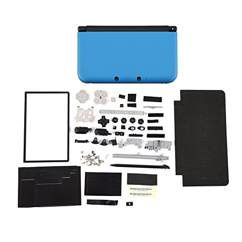Zerone Completamente Completa Carcasa Carcasa Shell reparación Piezas Kits de Piezas para Nintendo 3DS XL(Azul)