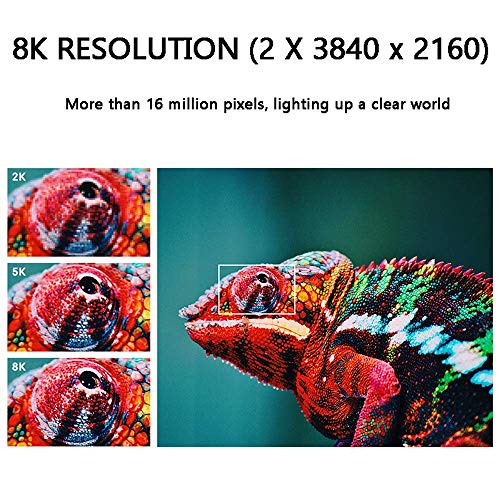 Z&HA Virtual Reality Headset, La Realidad Virtual De Alta Resolución 8G PC VR Casco Gafas De Pantalla Ancha De 200 ° Campo De Visión