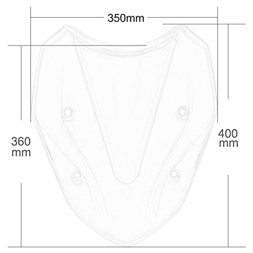 ZHUAN Moto Parabrisas Piezas de Motocicleta, Parabrisas de Doble Burbuja, Protector de Pantalla para BMW S1000XR S 1000 XR K49 2014 2015 2016 2017 2018 2019 (Color : Dark Smoke)