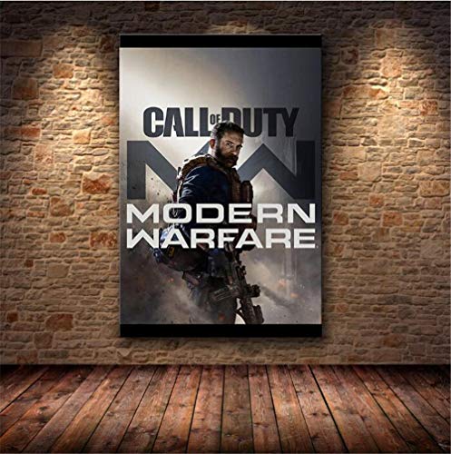 ZKPWLHS Impresiones sobre Lienzo 1 Unidades Call of Duty Modern Warfare Wall Art Poster Picture para La Decoración del Hogar del Dormitorio (40X60Cm) Sin Marco
