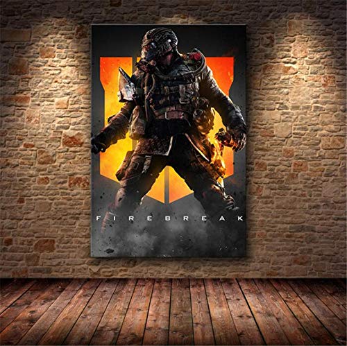ZKPWLHS Impresiones sobre Lienzo 1 Unidades Call of Duty Modern Warfare Wall Art Poster Picture para La Decoración del Hogar del Dormitorio (50X70Cm) con Marcos