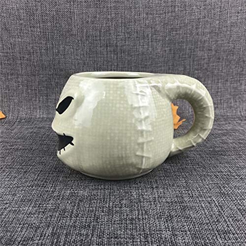 Zodensot The Nightmare Before Christmas Jack Skellington Sally Oogie Boogie Taza de café de cerámica de gran capacidad, 350 ml (Oogie Boogie)