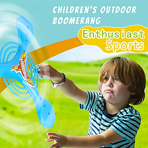 ZoneYan Juguete Boomerang, Boomerang para Niños, Boomerang Toy, Boomerang Al Aire Libre, Juguete Deportivo Boomerang, Lanzar Juguete Volador (4 Pcs)