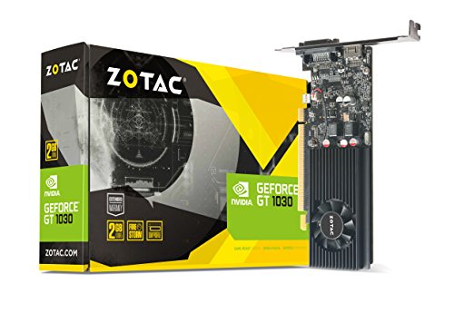 Zotac ZT-P10300A-10L GeForce GT 1030 2GB GDDR5 - Tarjeta gráfica (GeForce GT 1030, 2 GB, GDDR5, 64 bit, 6000 MHz, PCI Express 3.0)
