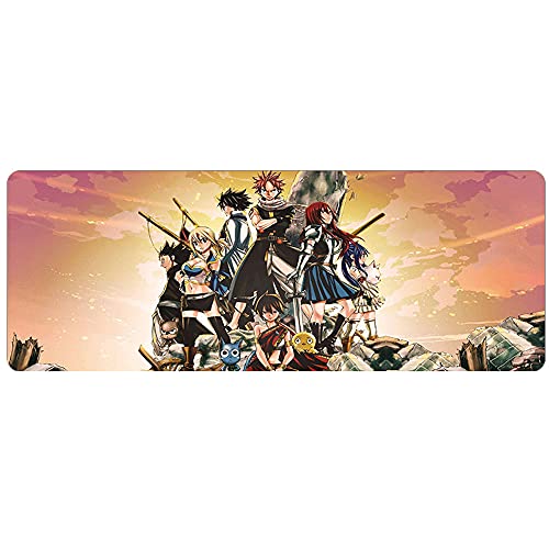 Zpzzy Fairy Tail Colección De Personajes patrón Alfombrilla De Ratón De Anime Base De Goma Antideslizante con Bordes Cosidos La Alfombrilla De Ratón Amada por Los Jugadores Adecuado para Juegos/Uso
