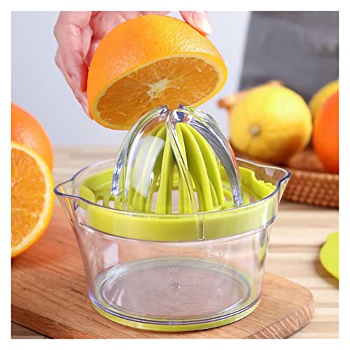 ZQALOVE ZHANGQINGAN 1 PC Juicer de limón Manual de Jugo de Naranja Cocina Bricolaje Juice Herramienta Home Essentials Juicer Portátil Juicer Manual con Escala de plástico (Color : Light Grey)