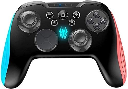 ZRMV Controlador de juegos Controlador inalámbrico RGB Iluminación Gamepad. Soporte para Android Xcloud Tablet TV Box PC Steam Negro