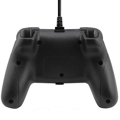 ZUEN Dispositivo De Juego USB con Cable para La Conexión Más Estable Juego Suave Juego, para Gamepads PS4 PS3 PC con Doble Impacto Almohadillas De Contacto Giroscopio,Gris