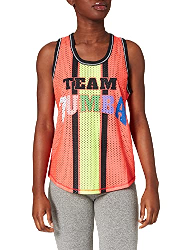 Zumba Entrenamiento Mesh Sexy Tank Tops Mujer Ropa Hippie Top Deportivo De Moda, Team Coral, XX-Large Womens