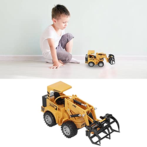 Zwinner Juguetes de Coche Vehículo de Ingeniería de Control Remoto de Simulación, Camión de Agarre de Madera RC Inalámbrico de 5 Canales 2.4G, Vehículos de Construcción para Niños, Niñas