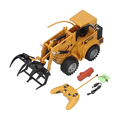 Zwinner Juguetes de Coche Vehículo de Ingeniería de Control Remoto de Simulación, Camión de Agarre de Madera RC Inalámbrico de 5 Canales 2.4G, Vehículos de Construcción para Niños, Niñas