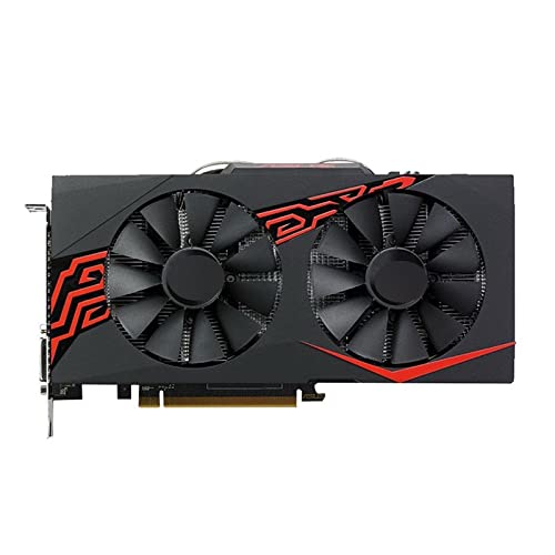 ZXCVBNM Tarjeta gráfica juegosFit for ASUS RX 570 Tarjeta de Video de 4GB GPU Radeon RX570 Tarjetas gráficas de 4GB AMD Mapa de Pantalla de Juegos de computadora 580560550 Tarjeta de Video VGA