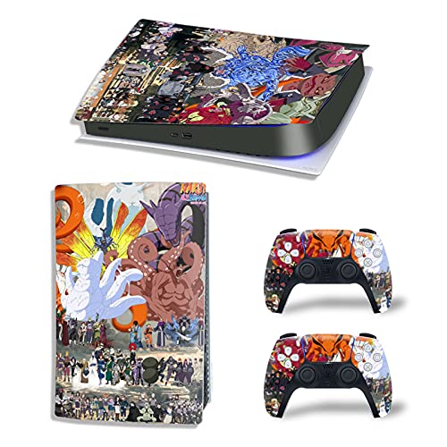 ZXJ Para PS5 Controller Sticker, Joker para Playstation 5 Edición Digital Skin Sticker Cover para consola PS5 y controladores, azul