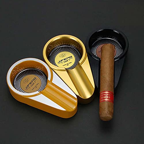 ZXW Cenicero de cigarros de Metal, Cenicero de cigarros de Acero Inoxidable Creativo, Cilindro de cigarros portátil de Alta Gama (118 * 68 * 25 mm)
