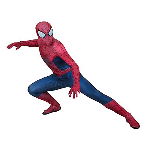 ZYZQ Amazing Spider-Man Cosplay Body Avening Avengo Superhéroe Fancy Dress Traje Halloween Party rol Tocando Props 3D Impreso Lycra Spandex Jumpsuit Unisex Niños Adultos,Blue-Women~XL(165~170cm)