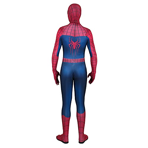ZYZQ Amazing Spider-Man Cosplay Body Avening Avengo Superhéroe Fancy Dress Traje Halloween Party rol Tocando Props 3D Impreso Lycra Spandex Jumpsuit Unisex Niños Adultos,Blue-Women~XL(165~170cm)