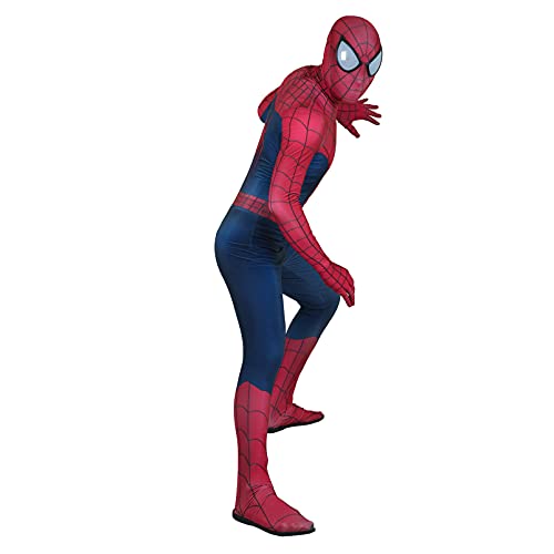 ZYZQ Amazing Spider-Man Cosplay Body Avening Avengo Superhéroe Fancy Dress Traje Halloween Party rol Tocando Props 3D Impreso Lycra Spandex Jumpsuit Unisex Niños Adultos,Blue-Women~XL(165~170cm)