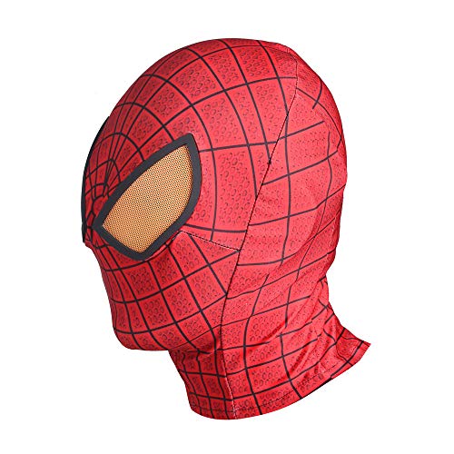 ZYZQ El increíble Traje de Cosplay de Spider-Man PS4 Superhéroe Mono Sumpsuit Halloween Carnival Dress Dress Traje Spandex/Lycra Unisex Adultos Niños,Yellow Lens-Kids~S（115~125cm）