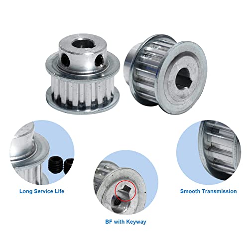 1 pieza polea de sincronización de engranajes tipo XL de 20 dientes, ancho de correa de 11mm, polea síncrona de transmisión XL-20T, Diámetro 14mm chavetero 5x2.3, Ancho 11mm