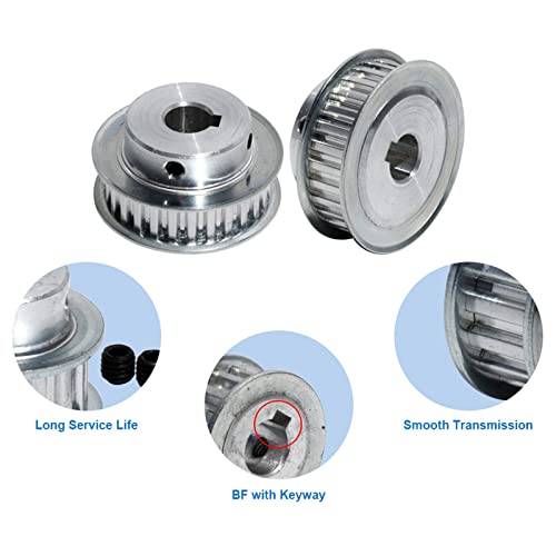 1 pieza polea de sincronización de engranajes tipo XL de 36 dientes, ancho de correa de 11mm, polea síncrona de transmisión XL-36T, Diámetro 14mm chavetero 5x2.3, Ancho 11mm