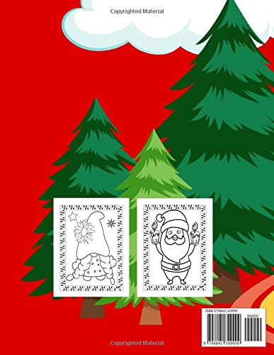 100 Gnome Coloring Book for Kids: Feast | Christmas Coloring Book for Kids Ages 4-12 | 100 Gnome Coloring Book for Kids | Funny Gnomes | Rainbow Color | Gift Idea