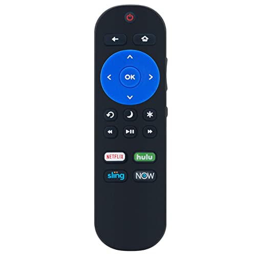 101018E0030 reemplazar el control remoto apto para Element Roku TV E4SC4018RKU E4SW5518RKU E4SW6518RKU E4SW5017RKU E2SW6518RKU E4SC5018RKU con Netflix Hulu Sling Now App Key Button