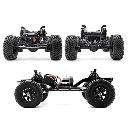 1/10 Sacel Large Size RC Crawler Car - 4WD Climbing Truck - 2.4GHz 4×4 All Terrain Vehicle - Hobby RC Car with DIY Kits/LED Headlight RTR Adult RC Toy