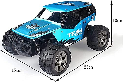 1/18 Scale RC Cars 4x4 Alloy Remote Control Truck 4WD Radio Controlled Racing Monster Buggy 2.4Ghz Desert Drifting Off-Road Vehicle Best Xmas Gifts for Children Adults (Red 1 Battery)