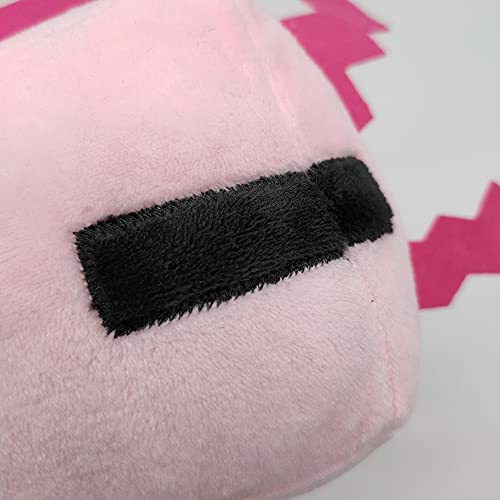 11.8in Minecraft Axolotl Plush Toy Cute Pink Minecraft Stuffed Animals Gamer Gift para niños (1 Piezas)