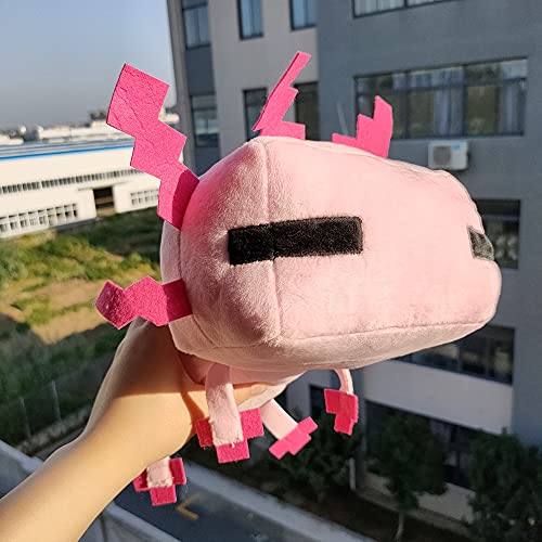 11.8in Minecraft Axolotl Plush Toy Cute Pink Minecraft Stuffed Animals Gamer Gift para niños (1 Piezas)