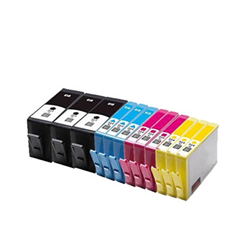 12 ECS Cartucho de tinta compatible reemplazar 364XL para impresora HP Photosmart 5510 5511 5512 5514 5515 6510 6512 6515 7510 7515 B010a B109a B109d B109f B110a B10a B10a B10a B10a B10a B10a B10a B10a 10c B1 10e Photosmart Plus B209a B209c B210a B210c HP
