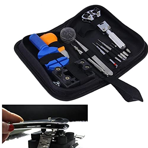 13 PCS Watch Watch Band Link Pin Remover Funda Funda Apagado Plier Repair Herramientas KIT Juego de herramientas profesionales