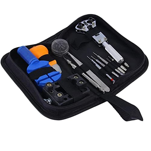 13 PCS Watch Watch Band Link Pin Remover Funda Funda Apagado Plier Repair Herramientas KIT Juego de herramientas profesionales
