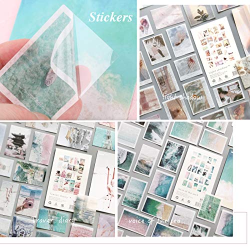 150 Pegatinas Stickers Scrapbooking Viaje Manualidades Bullet Journal Álbum Fotos Agenda Adhesivos DIY Decoración Álbumes de Recortes Calendarios Tarjetas Sobres Regalos