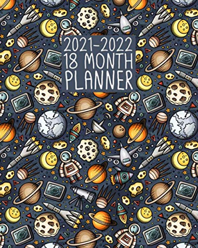 2021-2022 18 Month Planner: Retro Space | STEM | Vintage Smart Science | Action Calendar | Perfect for Work Home Students Teachers | Weekly Views to ... Schedule | January June | Simple Effective