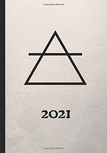 2021: Gothic Alchemy Planner Agenda, Holidays, Two Pages per Month, Includes Space for Contacts, Passwords, and Notes, Vintage Alchemical Symbol Air ... Fire, Water, Earth, Gold, Mercury in Interior