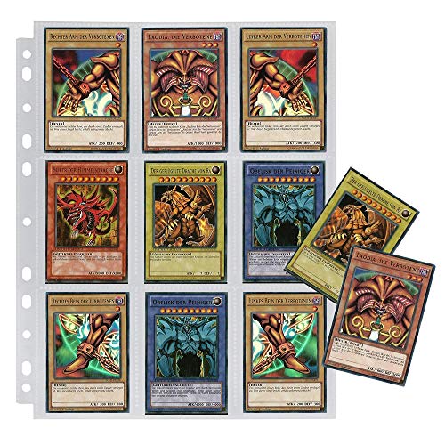 270 Bolsillos Mangas de la Tarjeta de Comercio Almacenamiento de Carteras de álbum de páginas Fundas Transparentes para Tarjetas de Juego Portamonedas Monederos Mangas Set