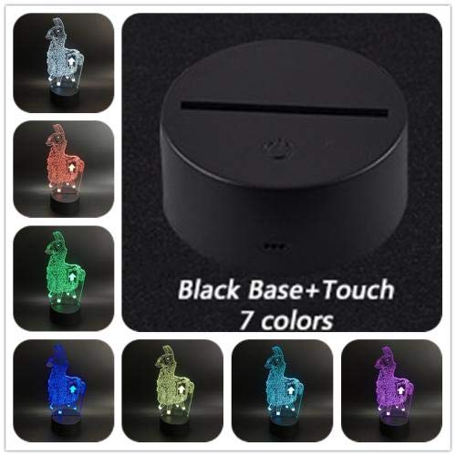 3D Led Luce notturna Illusion Lampada da scrivania Anime Figure Seven Deadly Sins Display Decorativo per Otaku Fanatical Room-7 Colori No Remote