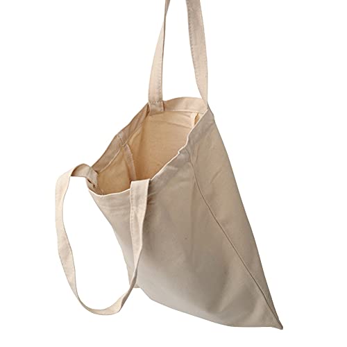 4 Piezas Bolsas de la compra Reutilizables, Bolsas de lona 100% algodón con cremallera, Regalo Tote Bag, Bolsa de Playa, Bolsa de Hombro, Bolsa de Libros