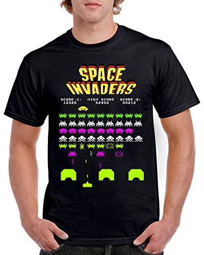 4188-Camiseta Premium, Space Invaders-XL