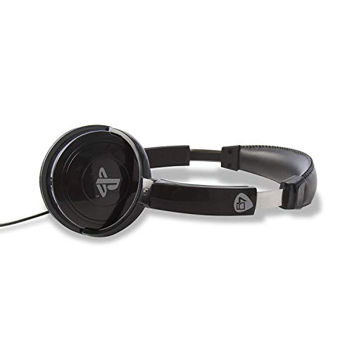 4Gamers - Pro 4-40 Auricular Estéreo Licenciado, 40Mm De Diámetro, Micrófono Flexible, Negro (PS4)