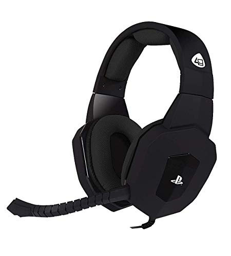 4Gamers - Stereo Gaming Headset Black - Licensed 40 Mm (PS4)