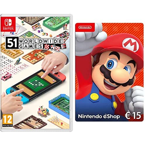 51 Worldwide Games & Nintendo eShop Tarjeta de regalo de 15€