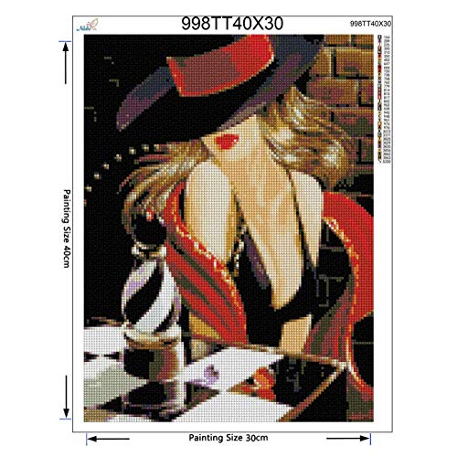 5D DIY full Square drill Diamond drawing Cross stitch Playing chess beauty Rhinestone Diamond embroidery decor