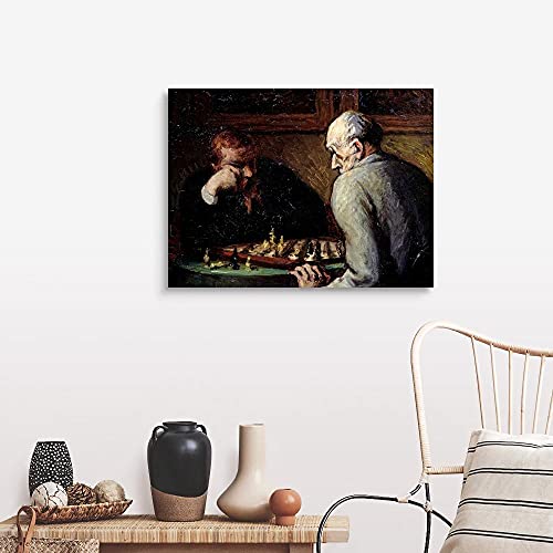 5D Kit de pintura de diamantes, DIY Diamond Painting Kit Punto de Cruz Diamante Rhinestone Bordado Manualidadespara la relajación y la decoración de paredes del hoga the chess players