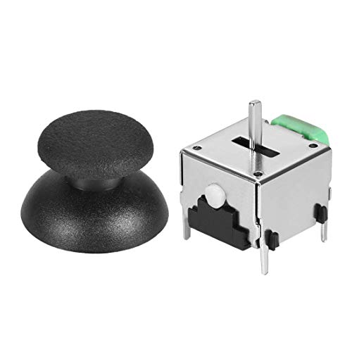 5K Omh - Potenciómetro analógico 3D con botones controlador inalámbrico Rocker Up Down Momentary para juegos portátil Xbox Green (2 unidades)