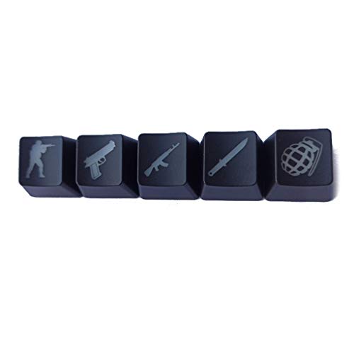 5pcs OEM R4 perfil ABS retroiluminado Keycap Gaming Keycaps Key Button CS GO Keycap