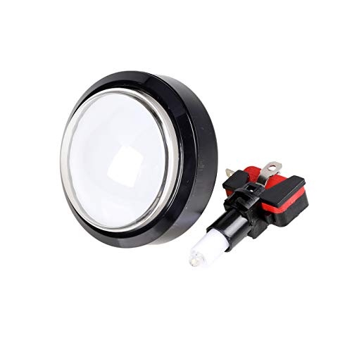 5x 60mm Botones con forma de cúpula iluminados con LED para juegos operados por máquina Arcade Coin (cada color de 1 pieza)